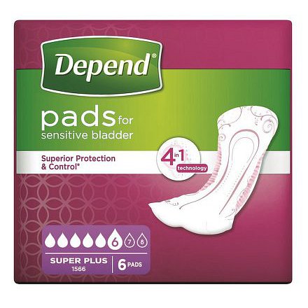 Inkontinenční vložky Depend Super Plus 6ks
