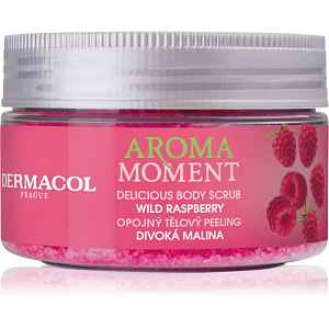 Dermacol Aroma Moment Wild Raspberry cukrový tělový peeling s vůní malin 200 g