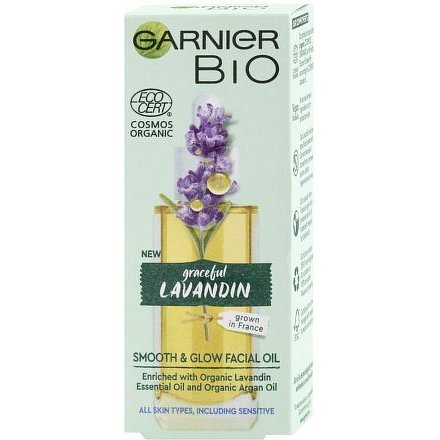 GARNIER BIO Pleťový olej s organickým levandulovým a arganovým esenciálním olejem 30ml