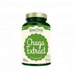 GreenFood Nutrition Chaga Extract 90 kapslí
