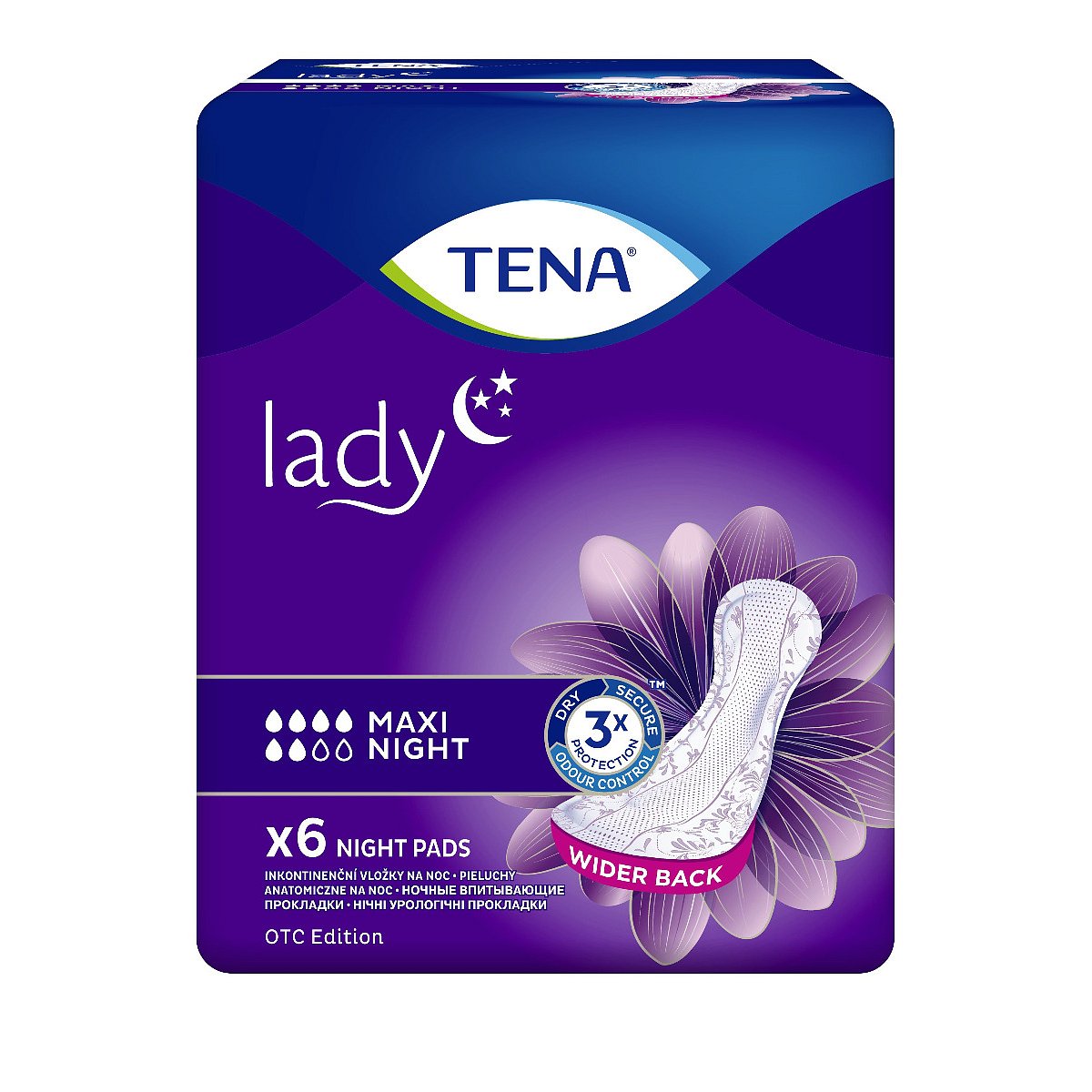 Tena Lady Maxi Night inkontinenční vložky 6 ks