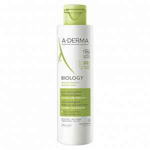 A-Derma BIOLOGY Dermatologické odličovací mléko HYDRATAČNÍ-ČISTICÍ 200 ml