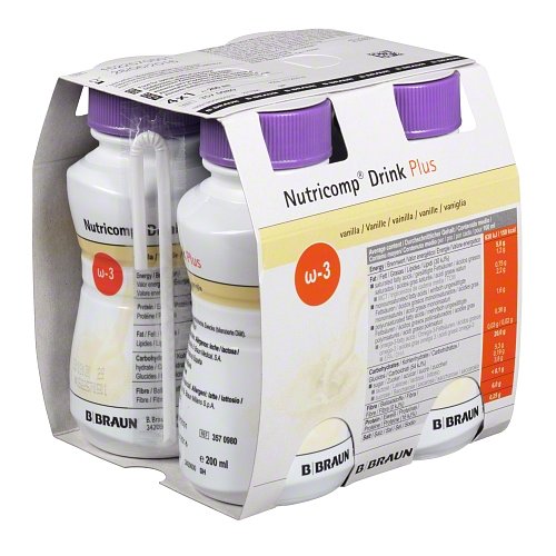 B.Braun Nutricomp Drink Plus Vanilka perorální roztok 4x200ml