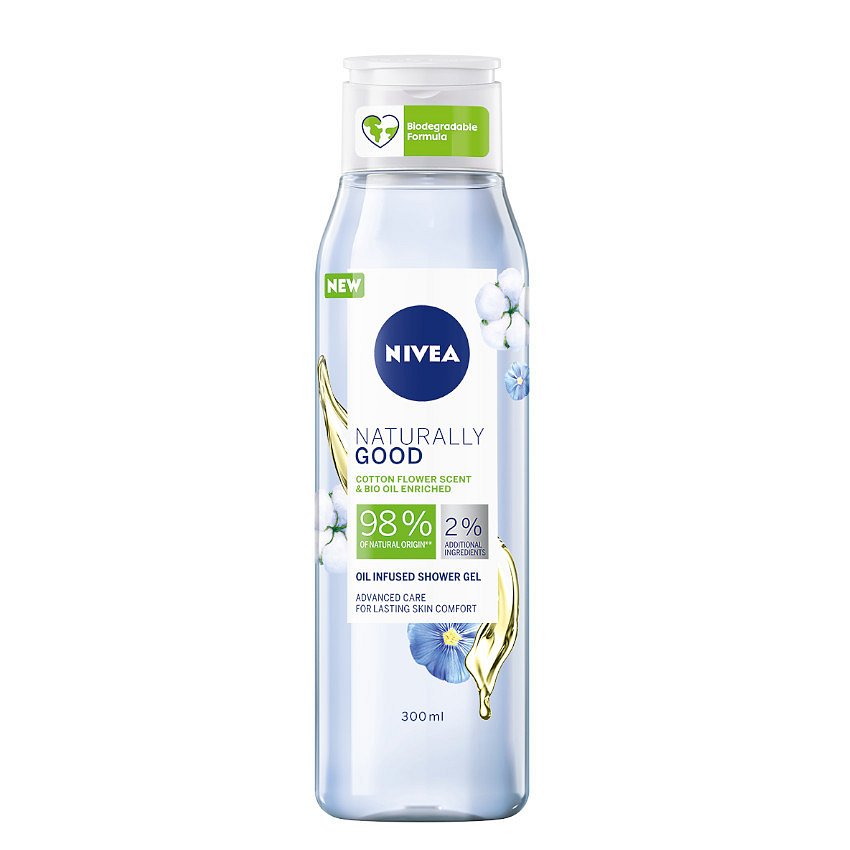 NIVEA SG Naturally Good Cotton 300ml