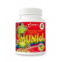 Nutricius Imuníci Hlíva ústřičná s vitaminem D pro děti 90 cucacích tablet