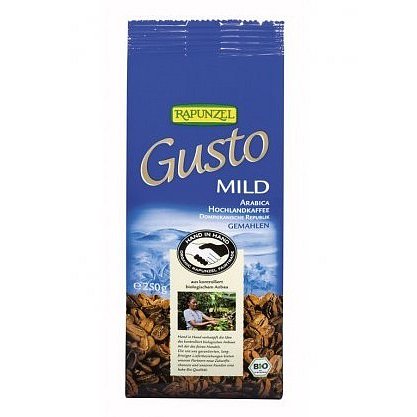 Gusto Café Mild mletá RAPUNZEL 250g - BIO