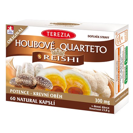 Houbové Quarteto s reishi cps.60