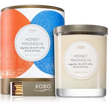 KOBO Natural Math Honey Magnolia vonná svíčka 312 g