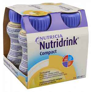 NUTRIDRINK COMPACT S PŘÍCHUTÍ VANILKOVOU 4X125ML Roztok