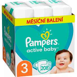 Pampers Active Baby Monthly Box S3 208ks