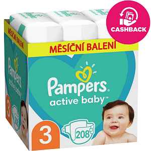 Pampers Active Baby Monthly Box S3 208ks