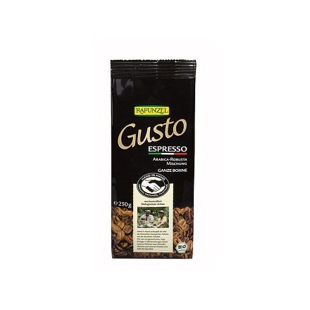 Gusto Café Espresso zrnková RAPUNZEL 250g - BIO