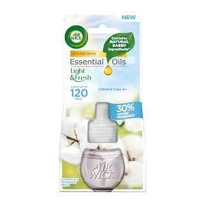 Air Wick Tekutá náplň Essential Oils do elektrického osvěžovače vzduchu Svěží bavlna 19 ml