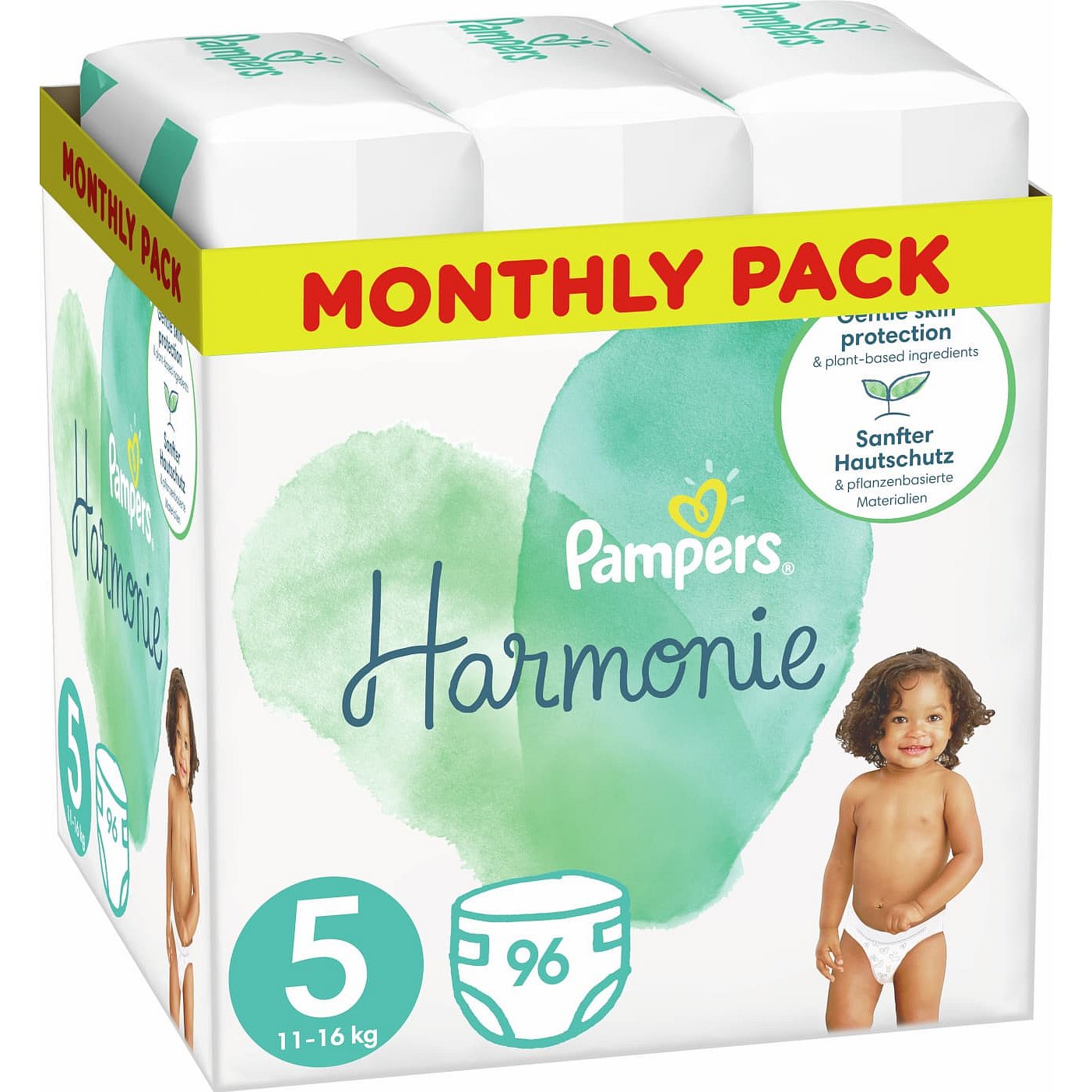 Pampers Harmonie Plenky Velikost 5, 96 Plenek, 11kg-16kg