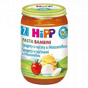 HIPP Pasta bambini Rajčata se špagetami a mozz. 220 g