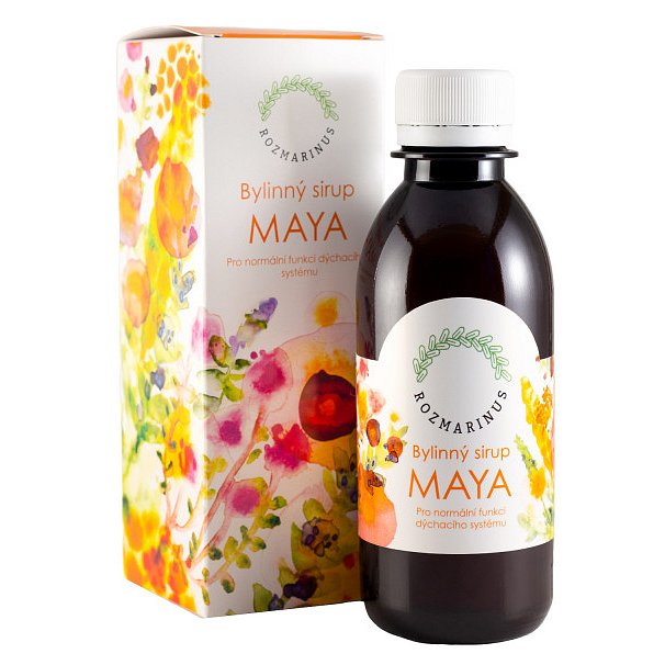 MAYA bylinný sirup na dýchací cesty s pomeranči 200ml