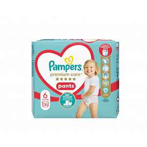 PAMPERS Premium Care Pants 6 MAXI (15+ kg) 31 ks Value Pack – plenkové kalhotky