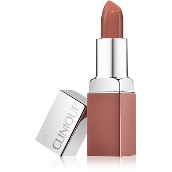 Clinique Pop Matte matná rtěnka + podkladová báze 2 v 1 odstín 01 Blushing Pop 3,9 g