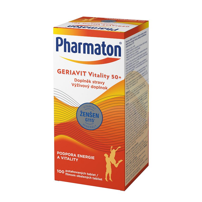Pharmaton Geriavit Vitality 50+ tbl.100 - SANOFI - II. jakost