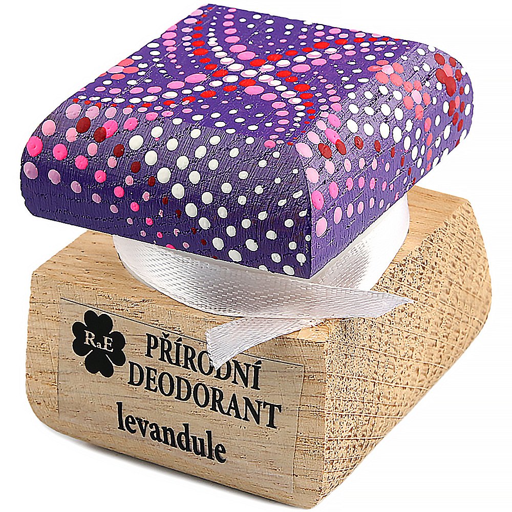 RAE Přírodní krémový deodorant levandule barevná krabička 15 ml