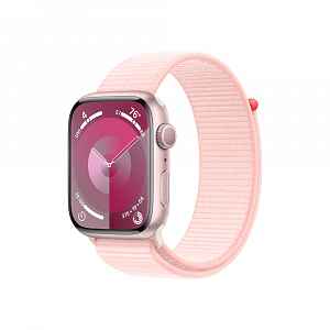 Apple Watch S9 45 mm sport loop smart hodinky Pink