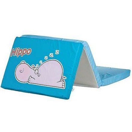 Skládací matrace do postýlky CARETERO Hippo modrá