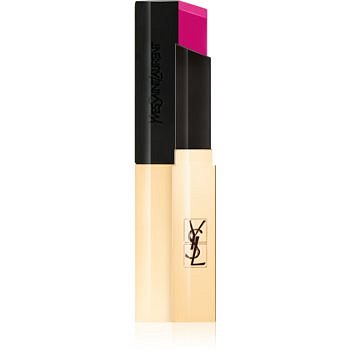 Yves Saint Laurent Rouge Pur Couture The Slim tenká matující rtěnka s koženým efektem odstín 19 Rose Absurde 2,2 g