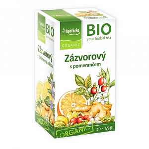 Apotheke BIO Zázvorový čaj s pomerančem 20x1.5g