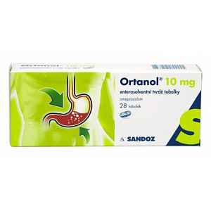 Ortanol 10 mg perorální orální tobolky enterosolventní tvrdá 28 x 10 mg