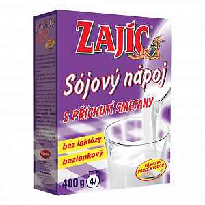 Sójový nápoj - Zajíc s příchutí smetany 400g sáček