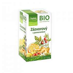 Apotheke BIO Zázvorový čaj s pomerančem 20x1.5g