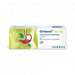 Ortanol 10 mg perorální orální tobolky enterosolventní tvrdá 28 x 10 mg