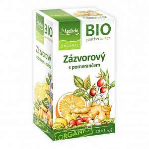 Apotheke BIO Zázvorový čaj s pomerančem 20x1.5g