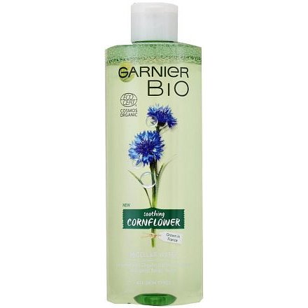 GARNIER BIO Micelární voda s organickou vodou z chrpy a organickou vodou z ječmene 400ml