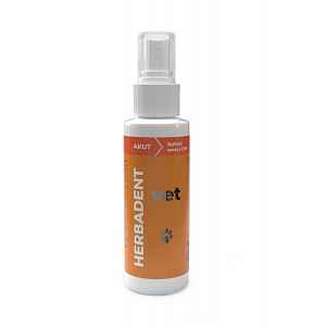 Herbadent VET AKUT bylinný ústní sprej s CHX pro psy a kočky 90 ml