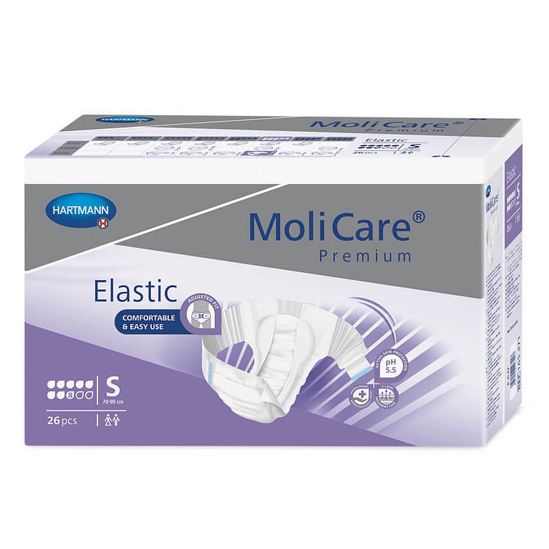 MoliCare Premium Elastic plenkové kalhotky zalepovací 6 kapek S 26ks