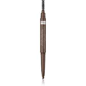 Rimmel Brow This Way tužka na obočí s kartáčkem 2 v 1 odstín 002 Medium Brown 0.25 g