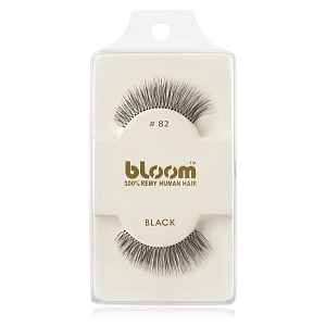 Bloom Natural nalepovací řasy z přírodních vlasů No. 82 (Black) 1 cm