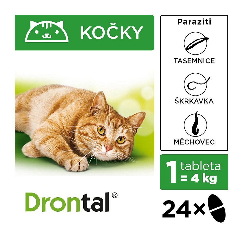 DRONTAL pro kočky 24 tablet