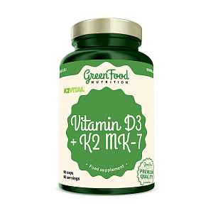 GREENFOOD NUTRITION Vitamin d3 + k2 mk-7 vital delta 90 kapslí