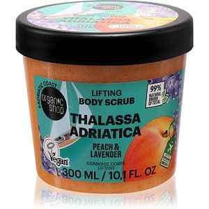Organic Shop Body Scrub Thalassa Adriatica tělový peeling s liftingovým efektem vůně Peach & Lavender 300 ml