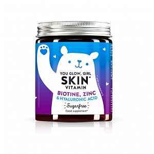 Bears With Benefits You Glow, Girl vitaminy s hyaluronem pro krásnější pleť 60 ks