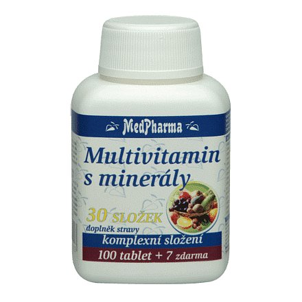 MedPharma Multivitamín s minerály 30 složek tablety 107