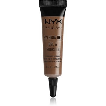 NYX Professional Makeup Eyebrow Gel voděodolný gel na obočí odstín 02 Chocolate 10 ml