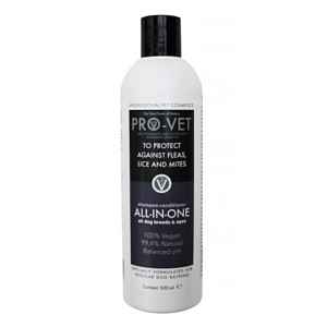 PRO-VET All in One antiparazitní šampon a kondicionér pro psy 500 ml