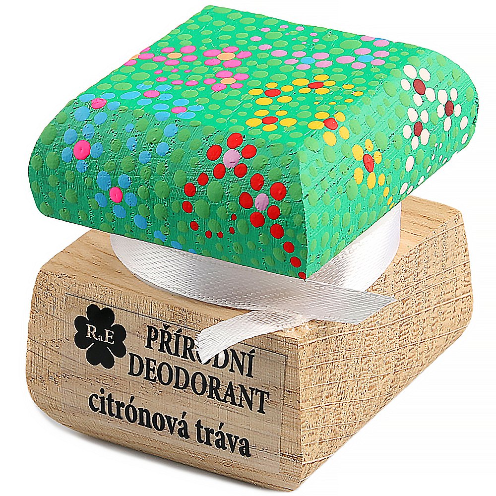 RAE Přírodní krémový deodorant citrónová tráva barevná krabička 15 ml