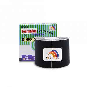 Tejp. TEMTEX kinesio tape Tourmaline černá 5cmx5m