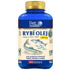 VitaHarmony Rybí olej Omega 3  1000 mg XXL tobolky 150