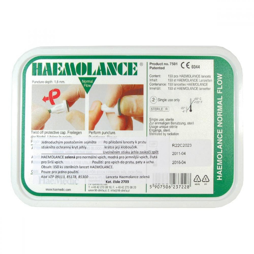 HAEMOFIX MEDICAL PRODUCTS AB Lancety Haemolance 2703