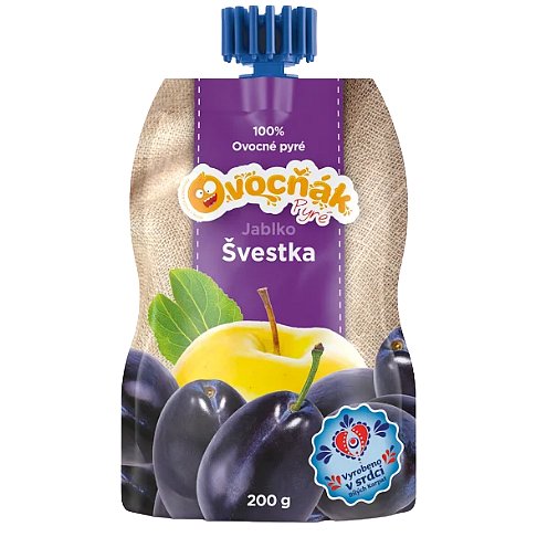 OVOCŇÁK PYRÉ JABLKO-ŠVESTKA 200g